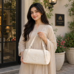Ivory Elegance Drawstring Shoulder Bag - Image 3