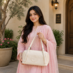 Ivory Elegance Drawstring Shoulder Bag - Image 2