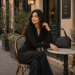 Black Pebbled PU Shoulder Tote Bag - Image 3