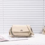 Shoulder Bag with Chunky Silver Chain